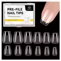 Nageltips Gelnägel Acrylnägel Nailart Set 288 Stück Extra Ku 1 st