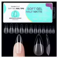 Nageltips Gel Nail Nagelspitzen Acrylnägel 12 4 Mandel Mitte 1 st