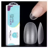 Nageltips Oval Gelnägel Kunstnägel Fullcover Kurz Oval 360pc 1 st