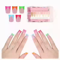 Nagelverlängerung Short French Tip Duck Nail Tips Mix Color 1 st