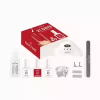 Nailtime, 21 Days Starter Set 3 = D Led Light 21 Base 21 Top 21 Nail Polish 32 g Buff P File D Exp Remov D Remov Pads Manic Stäb