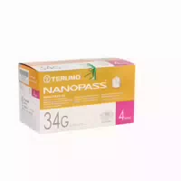 Nanopass 34 Pen Kanüle 34 g 0,18x4 mm 100 st