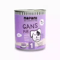 Bio Dosenfutter Für Hunde, Gans Pur 800 G