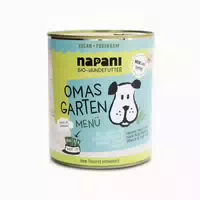 Bio Menü für Hunde Omas Garten mit Hirse und Kichererbsen 150 g
