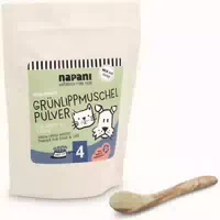 Napani Grünlippmuschelpulver Ergänzungsfuttermittel für Hunde & Katzen