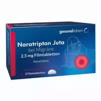 Naratriptan Juta bei Migräne 2,5 mg Filmtabletten
