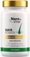 Narovital Hair Power Haar Vitamine 17 Fach 120 Kapseln 5000 Μg Biotin, Zink, Selen, Opc, Goldhirse