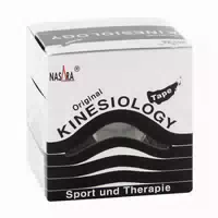 Nasara Kinesiologie Tape 5 Cmx5 M Schwarz 1 St Pflaster
