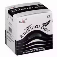 Nasara Kinesiology Tape Classic 5 Cm X 5 M Rolle Schwarz