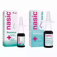 Nasic Nasenspray 15 ml und Nasic Salin Duo Nasenspray 15 ml