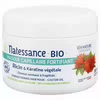 Natessance Kräftigende Haarmaske Bio Rizin & Pflanzliches Keratin