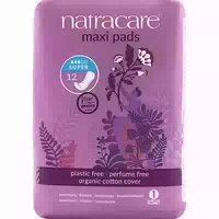 Natracare Maxi Pads Super Super 12