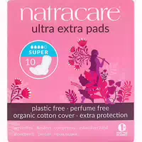 Natracare Ultra Extra Pads Super 10 Binden aus Bio Baumwolle Super
