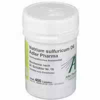 Natrium Sulfuricum D6 Adler Pharma Biochemie Nach Dr Schüßler Nr 10 , Tablette 400 St Tabletten