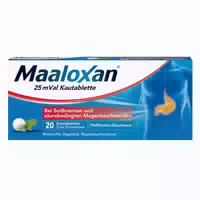 Maaloxan Kautabletten bei Sodbrennen & Magenschmerzen 20 st Kautabletten