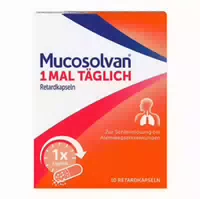 Mucosolvan Retardkapseln 20stk I 1x Täglich |lösen Zähen Schleim I Praktische Kapseln