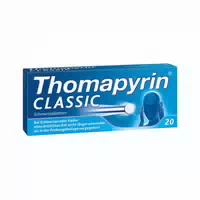 Thomapyrin Classic 20stk | bei Leichten Bis Mäßigen Kopfschmerzen | Wirkt in 15 Min Jetzt 20% mit dem Code Thomapyrin20 Sparen