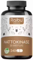 Nattokinase Kapseln Hochdosiert 100mg Pro Kapsel, 8 Monatsvorrat, 240 st Raibu