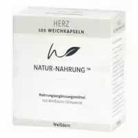 Natur Nahrung Herz Weißdorn Weichkapseln