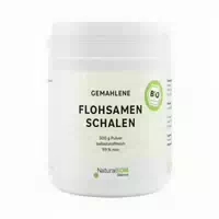 Naturabiom Bio Flohsamenschalen Pulver Ballaststoffreich, 99% Reinheit, Glutenfrei, Extra Fein