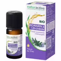 Naturactive Bio Ätherisches Öl Rosmarin mit 1,8 Cineole Rosmarinus Officinalis l ct 1,8 Cineole