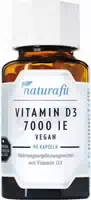 Naturafit Vitamin D3 7000 I E Vegan Kapseln