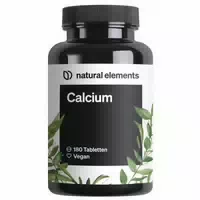 Natural Elements Calcium Tabletten – 800 Mg Kalzium Aus Calciumcarbonat Tagesdosis – 180 Tabletten