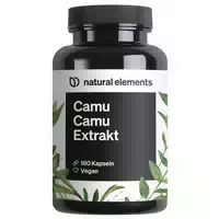 Camu Camu Extrakt Kapseln – Vitamin C – 180 Vegane Kapseln für 6 Monate – 500mg Camu Camu Extrakt Pro Kapsel – ohne Unerwünschte Zusätze, in Deutschland Produziert & Laborgeprüft 180 st