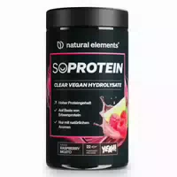 Natural Elements Clear Vegan Hydrolysate 450g – Raspberry Mojito – Proteinpulver ohne Whey Isolate