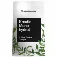 Natural Elements Creatin Monohydrat – Feines Pulver Meshfaktor 200 – 166 Portionen Reines Kreatin