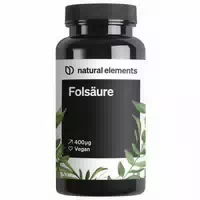 Folsäure – 400 Tabletten – 400 Mcg Pro Tagesdosis – Kinderwunsch Und Schwangerschaft – Vegan, Hochdosiert, Ohne Unnötige Zusätze – In Deutschland Produziert & Laborgeprüft 400 St