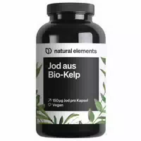 Jod Aus Bio Kelp – 365 Kapseln – 150µg Jod Aus Braunalgen – Bio Qualität Für Die Schilddrüse – Vegan, Hochdosiert, Ohne Unnötige Zusätze – In Deutschland Produziert & Laborgeprüft 365 St