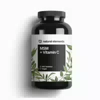 Msm 2000mg Natürliches Vitamin C – 365 Tabletten Statt Kapseln – Methylsulfonylmethan – Hochdosiert, Vegan – In Deutschland Laborgeprüft 365 St