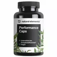 Performance Caps – 120 Koffein Kapseln Mit Grüntee, Guarana & Grüner Kaffeebohne – Vegan, Hochdosiert, Ohne Unnötige Zusätze – In Deutschland Produziert & Laborgeprüft 120 St