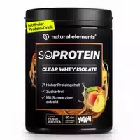 Soprotein Clear Whey Isolate – Peach Iced Tea Geschmack – 600g Proteinpulver – 25g Protein