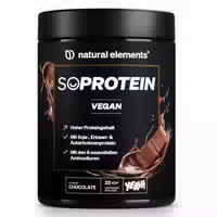 Natural Elements Soprotein Schoko Veganes Proteinpulver – 660g – 22 Portionen 21g Protein Portion