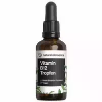 Natural Elements Vitamin B12 Tropfen – 50ml – 500µg B12 Pro Tropfen – Methyl & Adenosylcobalamin