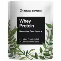 Natural Elements Whey Protein Pulver – Neutral – 1kg – 25g Protein Pro Portion