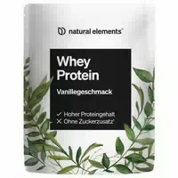 Natural Elements Whey Protein Pulver – Vanille – 1kg – 24g Protein Pro Portion – Nicht Zu Süß