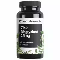 Zink 25mg – 365 Tabletten – Gut Verträgliches Zinkbisglycinat Zink Chelat – Vegan, Hochdosiert, Ohne Unnötige Zusätze – In Deutschland Produziert & Laborgeprüft 365 St