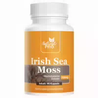 Irish Sea Moss Kapseln 1500mg | Hochdosierter Extakt aus Irischem Moos | Vegan