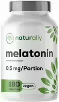 Naturally Melatonin | Bioaktives Melatonin Hochdosiert, für Besseren Schlaf
