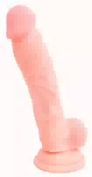 Naturdildo „medical Silicone Dildo“, 18 Cm, Mit Saugfuß