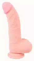 Naturdildo „medical Silicone Dildo“, 20 Cm, Leicht Gebogen