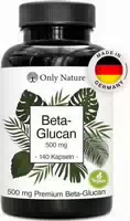 Only Nature Beta Glucan 500 Mg – 140 Kapseln Für Cholesterin Balance, Made In Germany Betaglucan