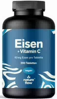 Nutri Eisen Tabletten Vitamin C 90 Eisentabletten 50mg