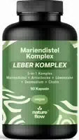 Nature Flow Leber Komplex Kapseln Hochdosiert 90 Kapseln 3 Monate Vorrat