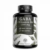 Only Nature Gaba Kapseln 1300 mg Vitamin B6 für Entspannung und Innere Balance 180 st