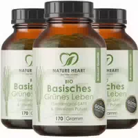 Nature Heart Bio Basisches Grünes Leben Gerstengrassaft Pulver