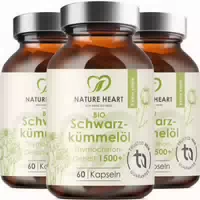 Nature Heart Bio Schwarzkümmelöl 1500 Thymochinongehalt